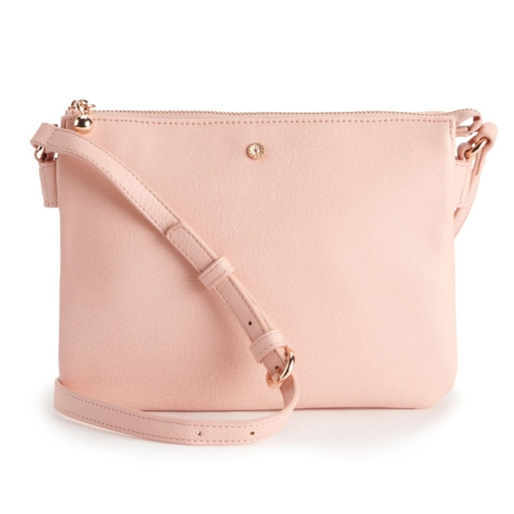 LC Lauren Conrad Blush Crossbody Bag